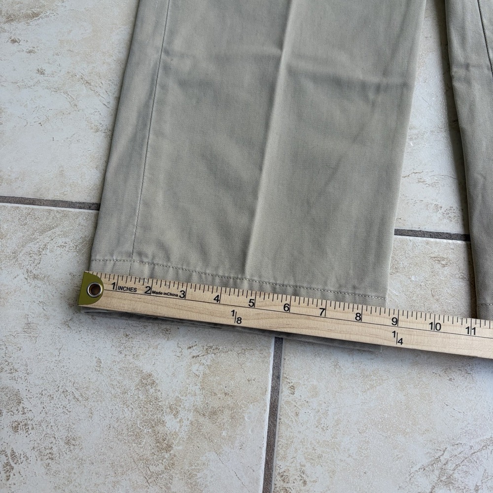Polo Ralph Lauren Pants Mens 36x32 Khaki Andrew Double Pleated High Rise Chino - Picture 10 of 10
